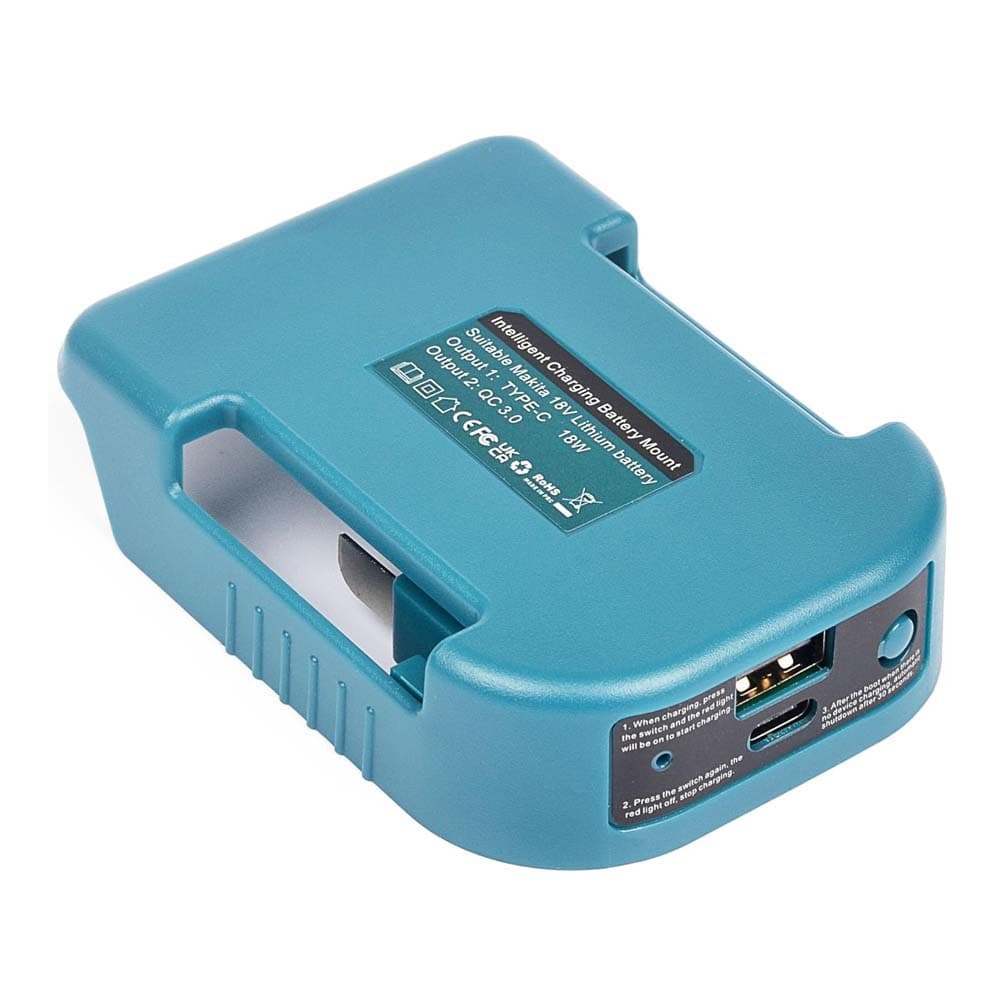 USB TYPE-C charging is suitable for Makita 18V power tool lithium battery adapter and can be charged for Apple 15/16