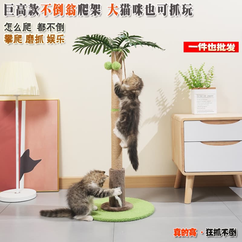 Large Cat Climbing Frame, Small Non-Occupying Cat Frame, Scratch-Free Cat Nest, Scratching Post, Kitten Toys and Supplies