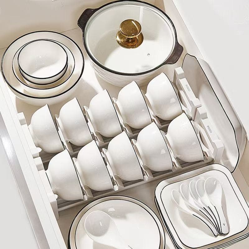 Modern Home Moving-In Ceramic Bowl and Plate Set, Simple 2026 New Style Combination Dinnerware, Heat-Proof