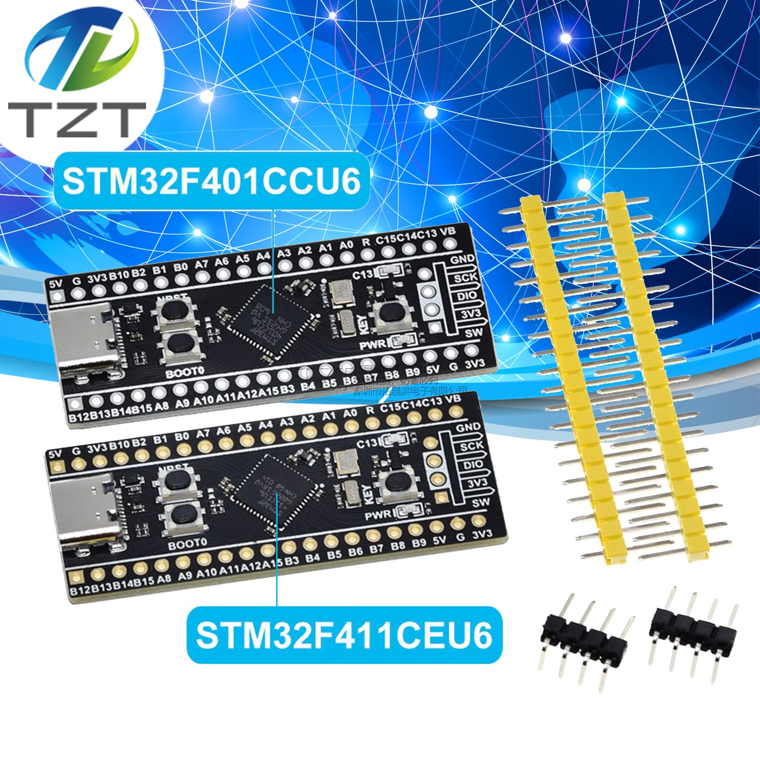 STM32F401CCU6 411CEU6 Development Board, 32F4 Core Small System Board, Learning Board