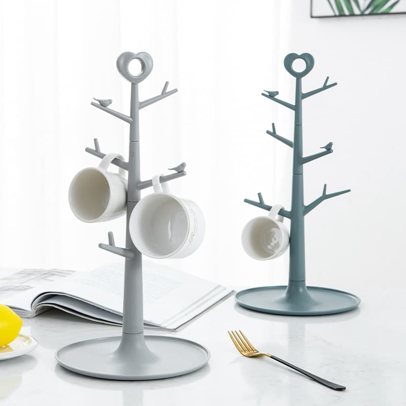 Creative Branch-Themed Drying Cup Rack, Living Room Cup Hanger for Coffee and Tea Cups, Desktop Decorative Holder