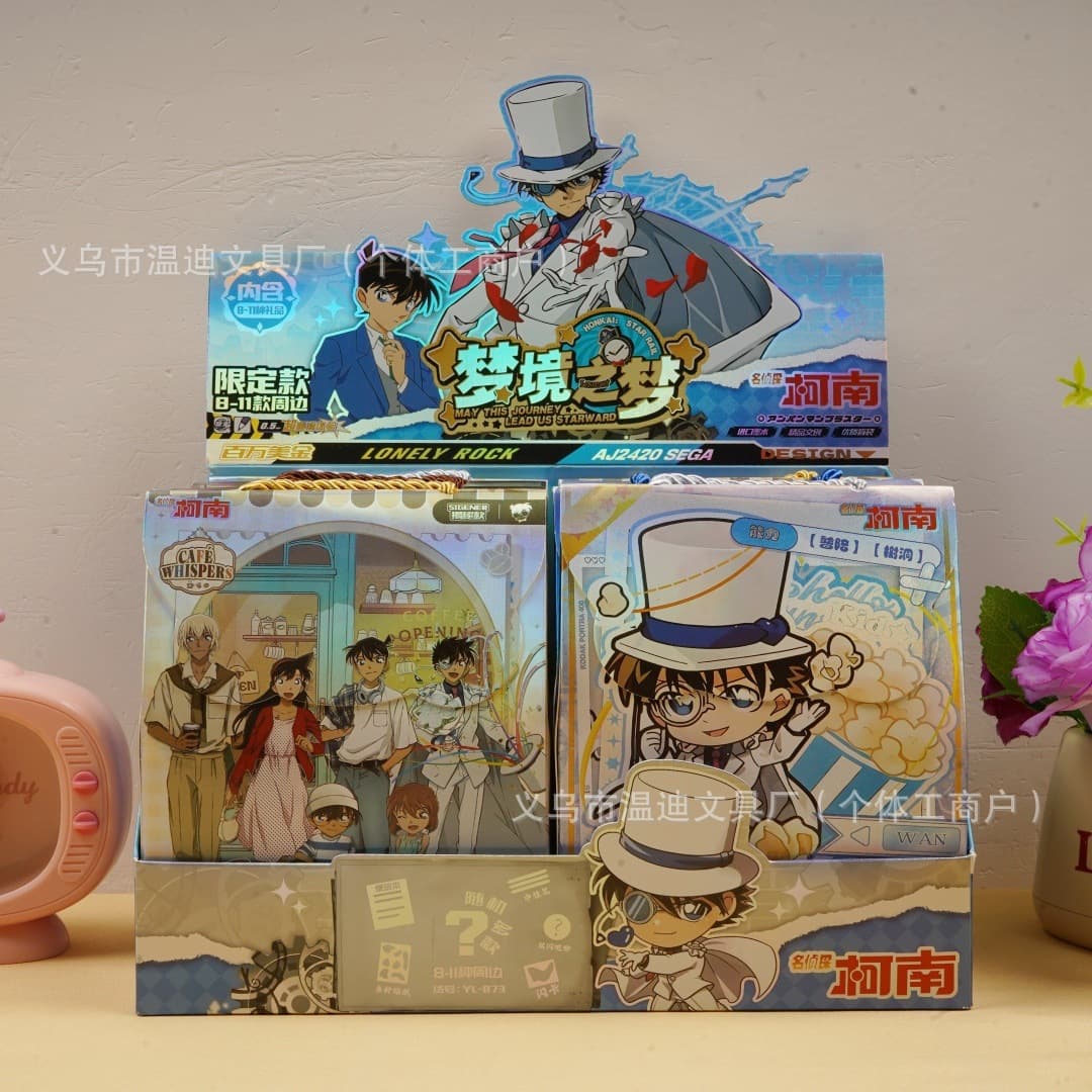 Detective Conan Cultural Creative Big Blind Bag Cartoon Cute Phantom Thief Kid Haibara Aibar Badge Sticker Gel Pen