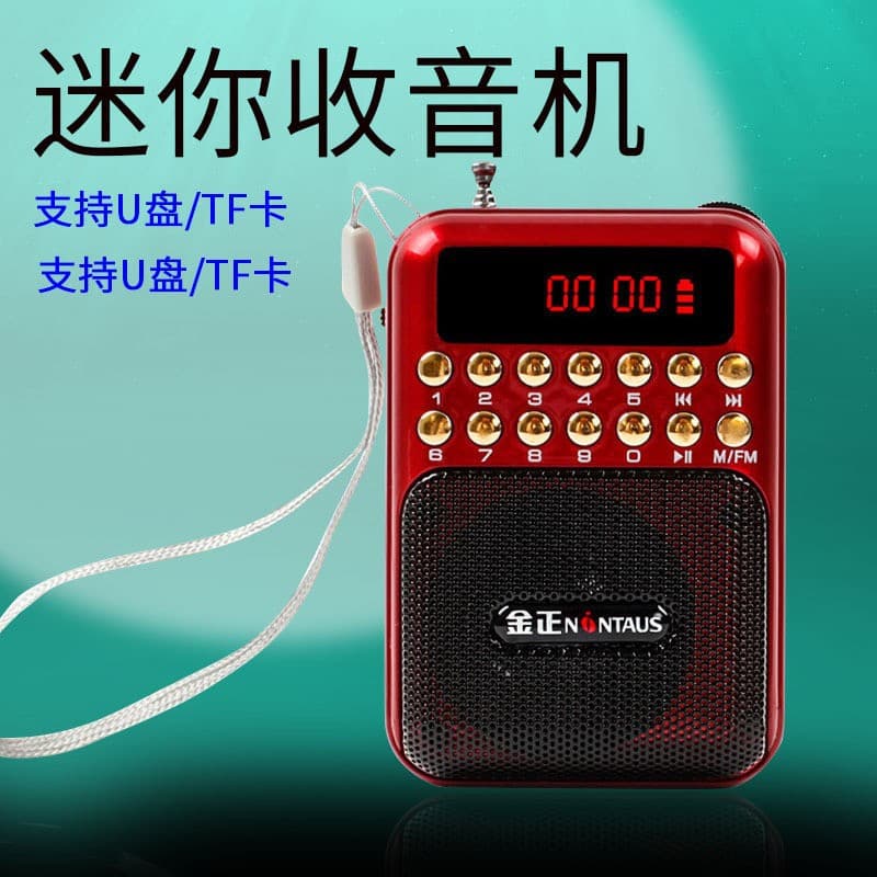 Jin Zheng 872 Radio MP3 Mini Speaker Card-Insert Portable Music Player