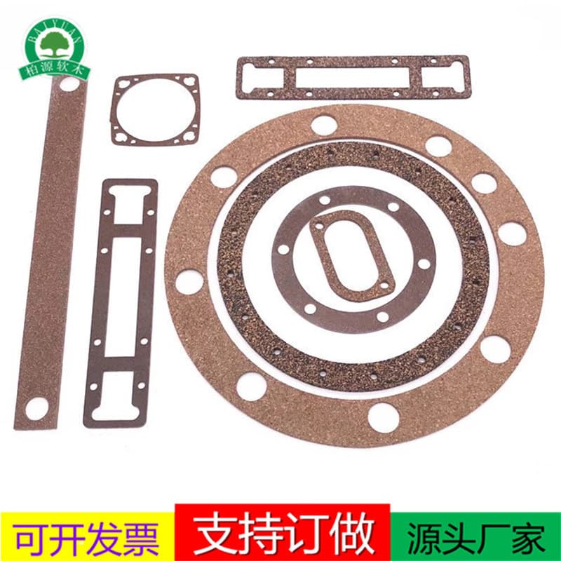 Custom Processed 1~15mm Oil-Resistant Nitrile Cork Rubber Pad Oil Pump Nitrile Rubber Cork Sealing Washer