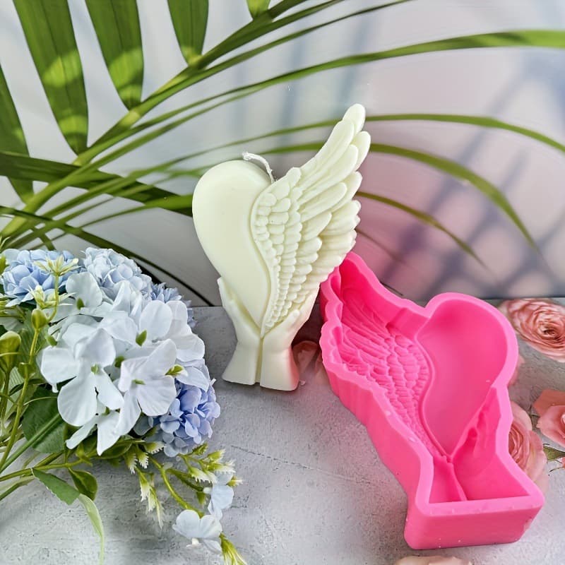 Rose Cross Silicone Mold Rose Eiffel Tower Aromatherapy Candle Mold Plaster Mold Handheld Angel Heart Mold