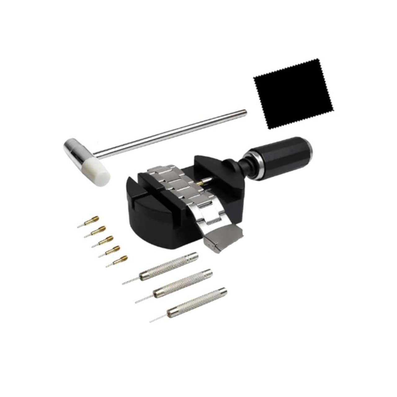 Watch Link Removal Kit, Strap Replacement Tool, Band Adjustment Tool, Watch Pin Remover, Watch Hammer, Spring Bar
