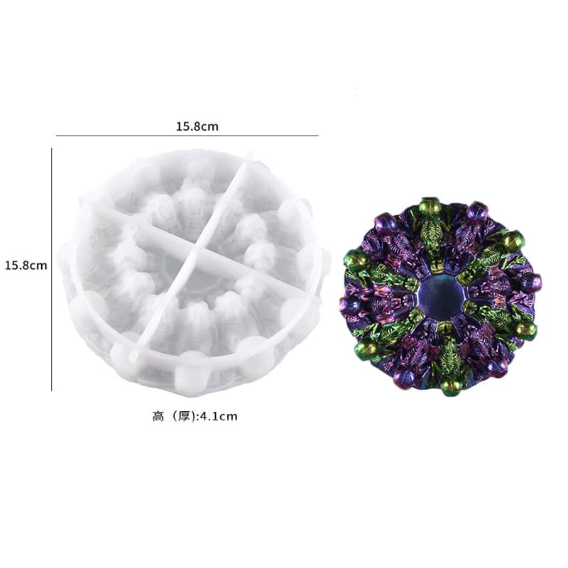 Amazon Oval Aromatherapy Candle Cup Silicone Mold, DIY Resin Large Ashtray Storage Jar with Lid Decoration