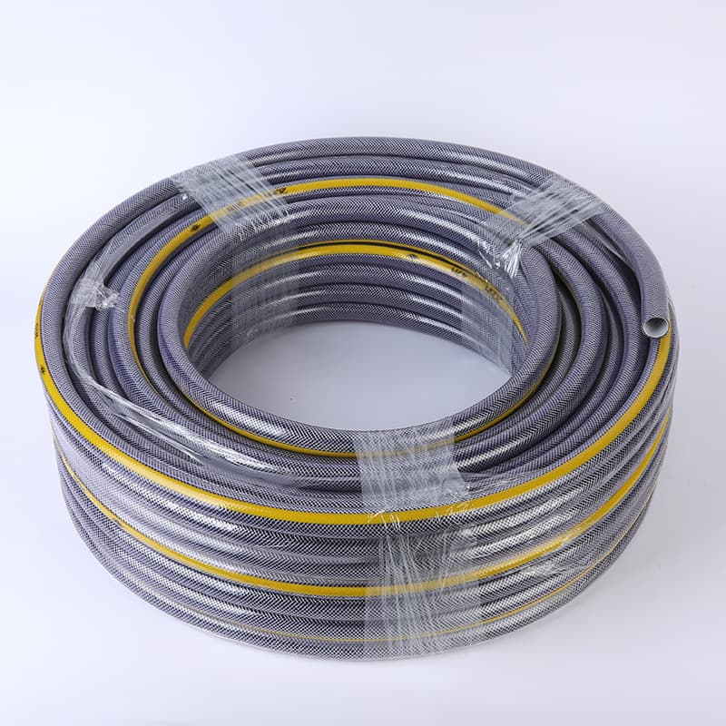 Gray PVC Hose, Triple-Layer, Remains Flexible at -15°C, Freeze-Resistant, Customizable