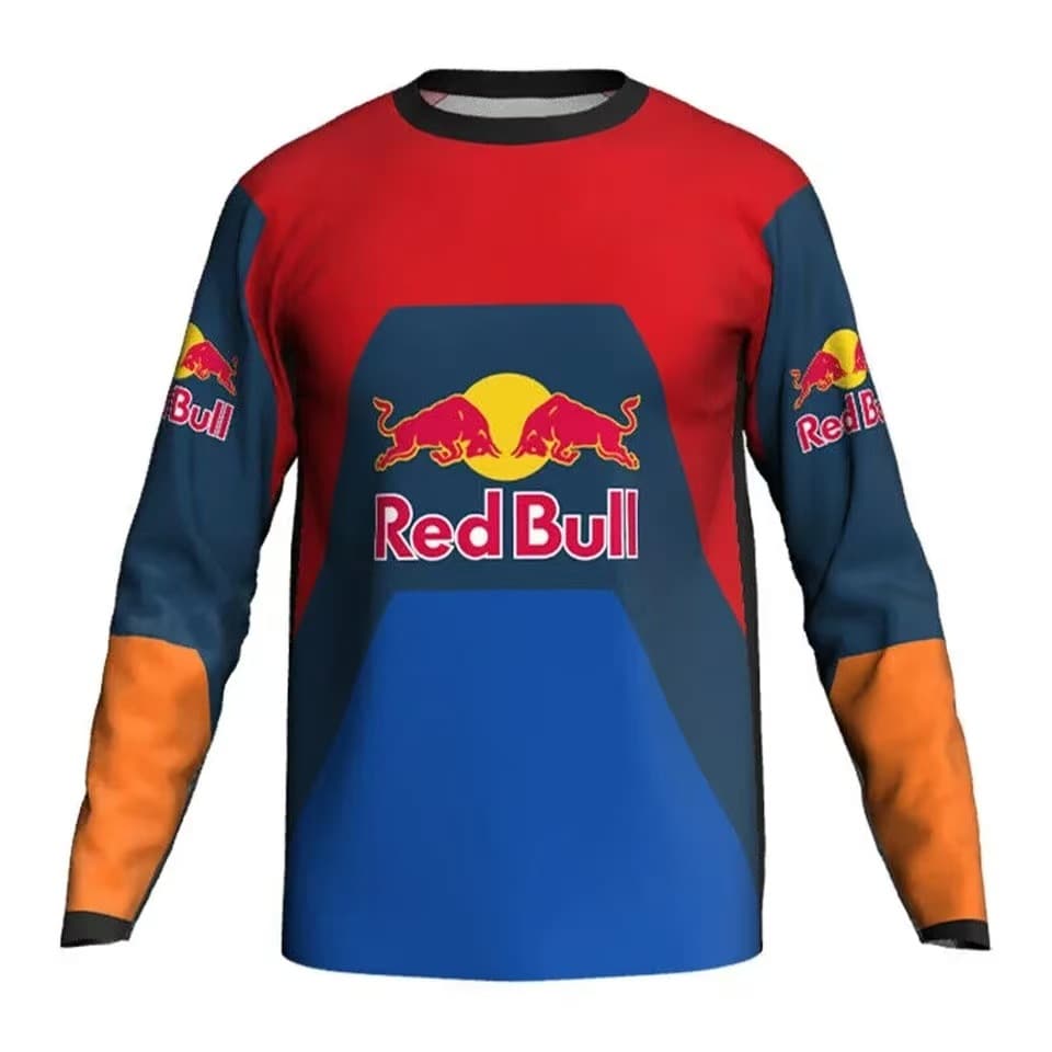 Cross-Border New Autumn Men's Long-Sleeved T-Shirt Breathable Sports Quick-Drying Motorcycle Racing Suit Amazon AliExpress Hot Style