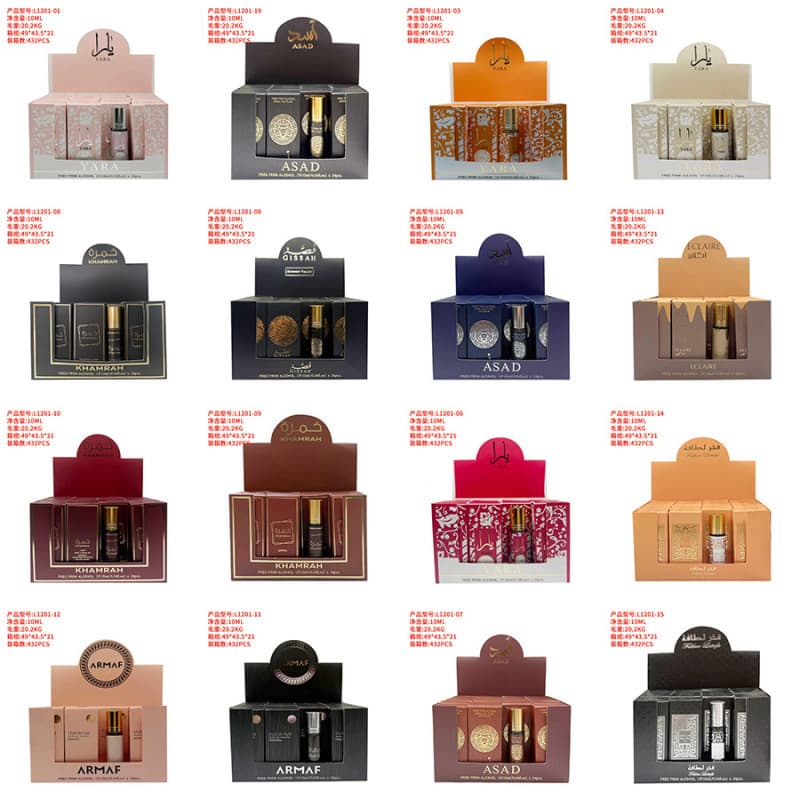 Arabian Perfume Sample Roll-On Perfume Men's YARA Export Perfume Long-Lasting Light Scent 10ML Essential Oil Perfume