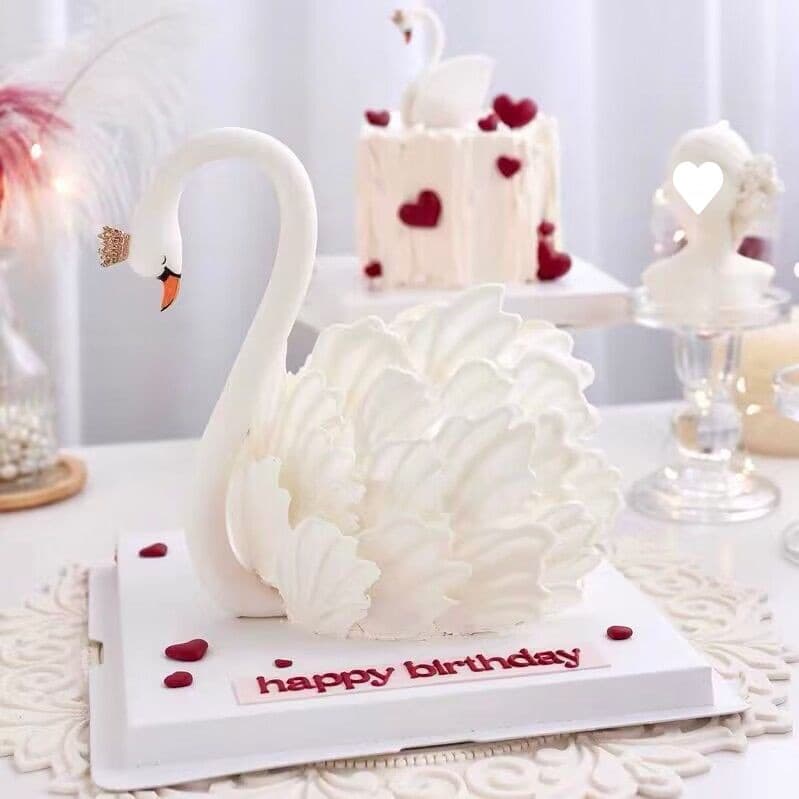 Swan Neck Cake Decoration Mold, Swan Neck Mold, Viral Cake Decorating Baking Chocolate Feather 3D Tool