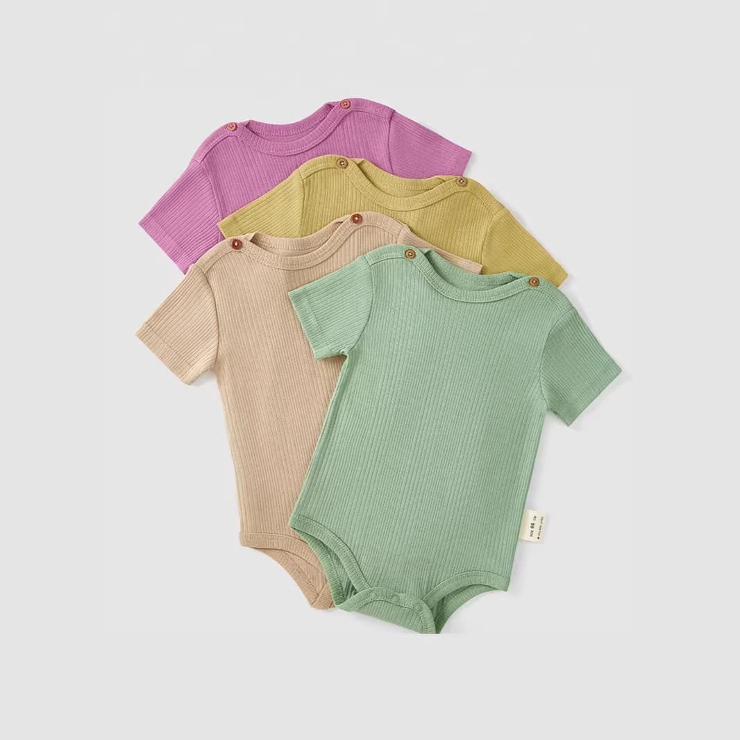 bodysuit newborn pure cotton short-sleeved triangle climbing bag fart suit summer thin jumpsuit for men and women baby romper