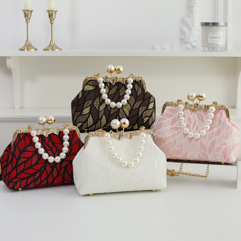 Fashion Women's Handbag Tote Bag Clasp Bag Cheongsam Bag Shoulder Bag Crossbody Bag Womenbag Cross-border Women's Gift