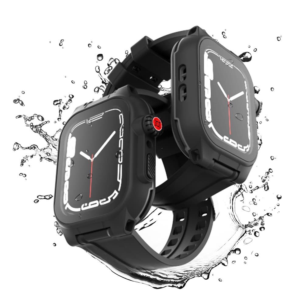 Compatible with Apple iWatch S7/S8/S9 Protective Case for Swimming, Diving, Sports 41/45mm Watch Waterproof