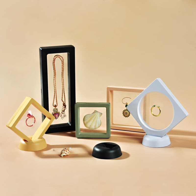 Transparent PE film display boxes, small commodity floating packaging boxes, jewelry rings, bracelet boxes, gift boxes, in stock