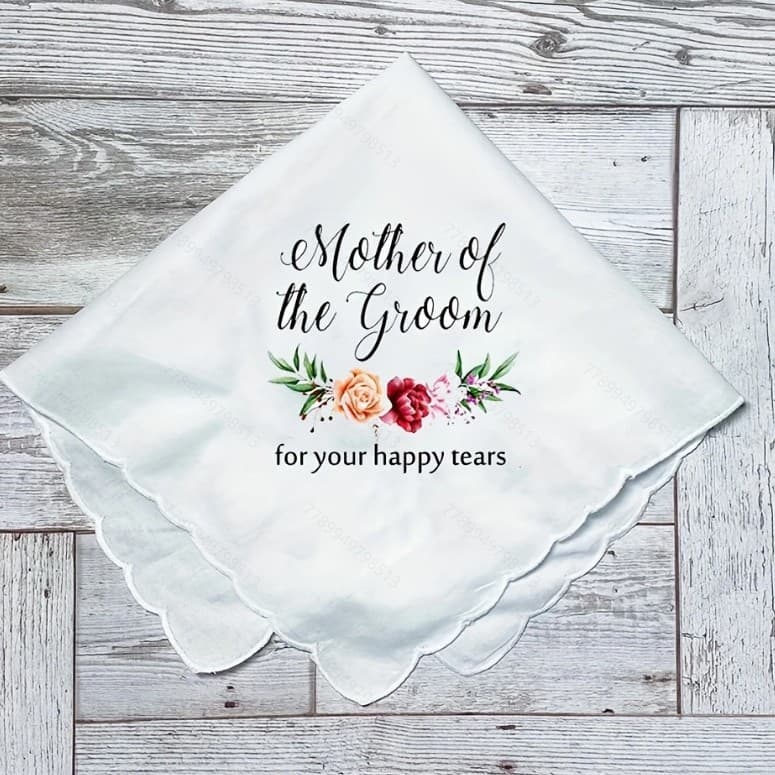 Amazon Temu Hot Selling Mother of the Groom Wedding Bride Crescent Tea Towel Father Hand