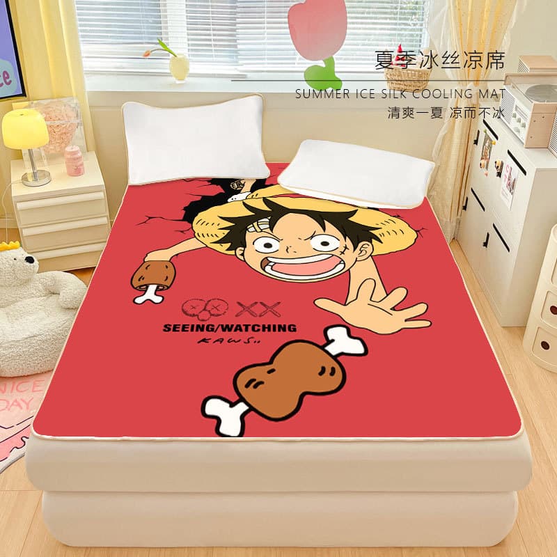 Summer Breathable One Piece Ice Silk Mat New Student Dormitory Cool Mat 150x200