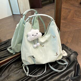 Women's Bag Dropshipping, Large Capacity Butterfly Decoration Single Shoulder Bag, 2026 New Fashion Commuter Double Shoulder Bag, Multi-use Tote Bag