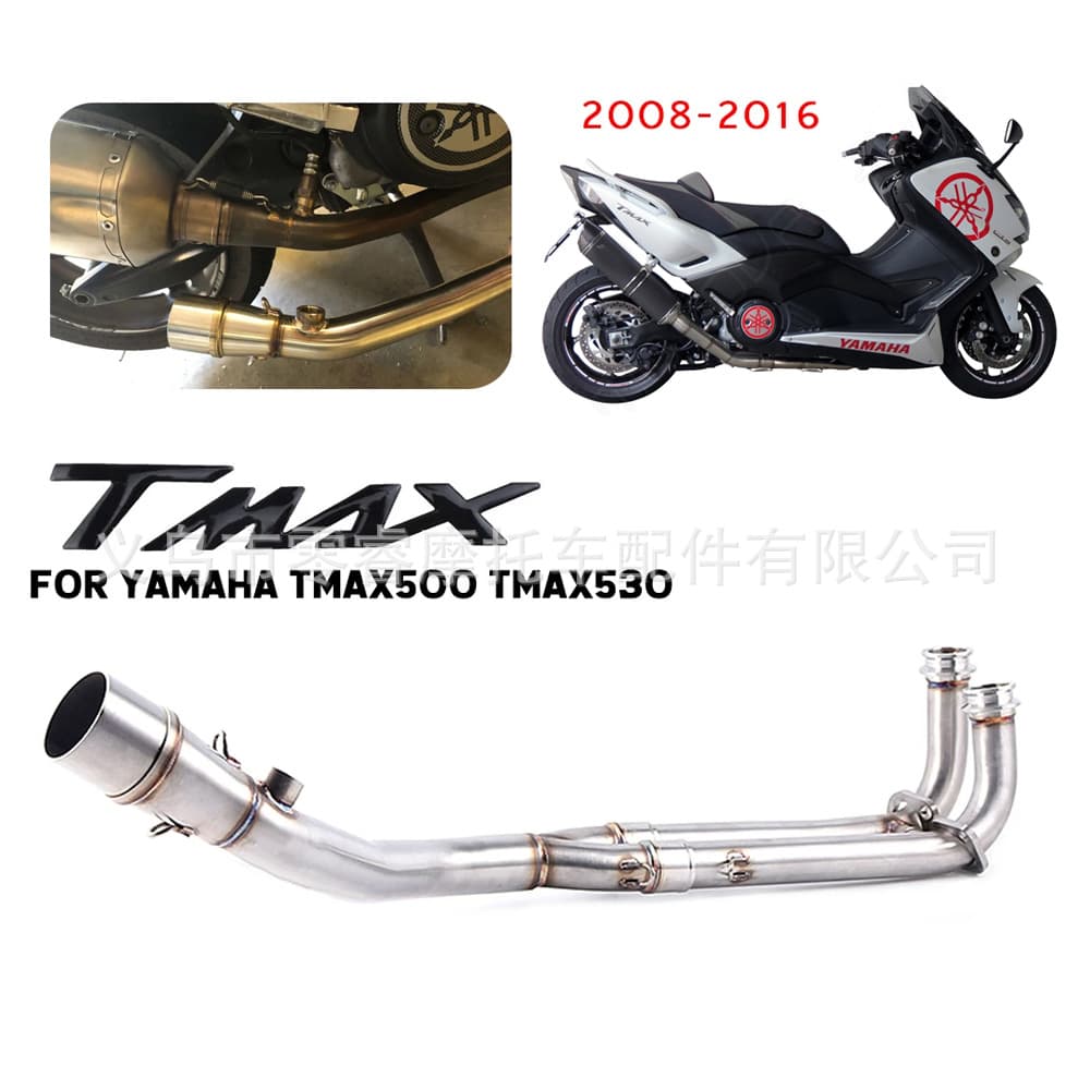 Motorcycle Exhaust Tmax 500 TMAX530 Yp500 2008-2016 Stainless Steel Exhaust Pipe