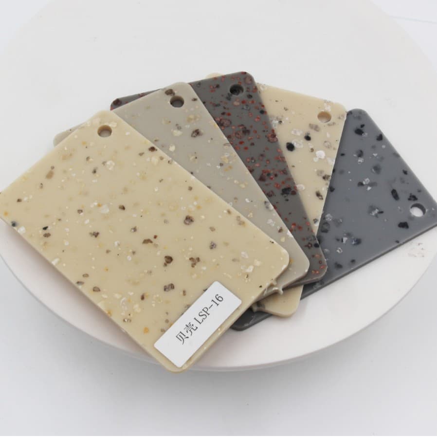 Special Pattern Acrylic Stone Texture Sand Beach Effect Panels for Architectural Decoration