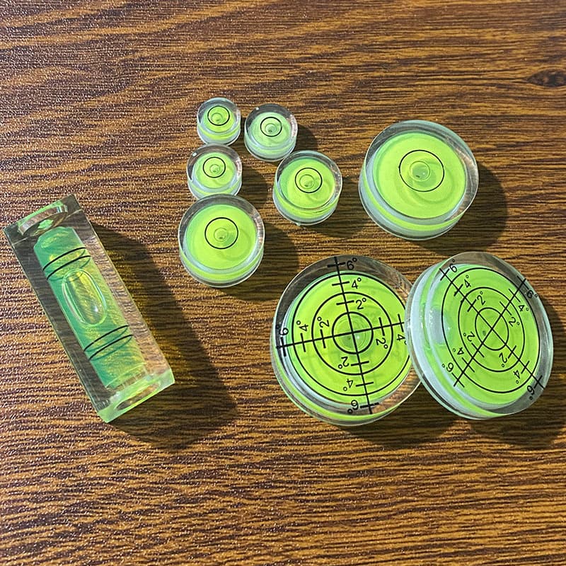 Factory Wholesale Level Vial Universal Bubble Level Round Spirit Level Water Bubble Level Multiple Sizes