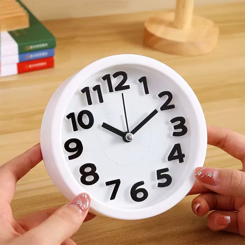 TEMU Cross-border Alarm Clock Student Simple European Style Silent Clock Desk Decoration Trendy Fashion Alarm Clock