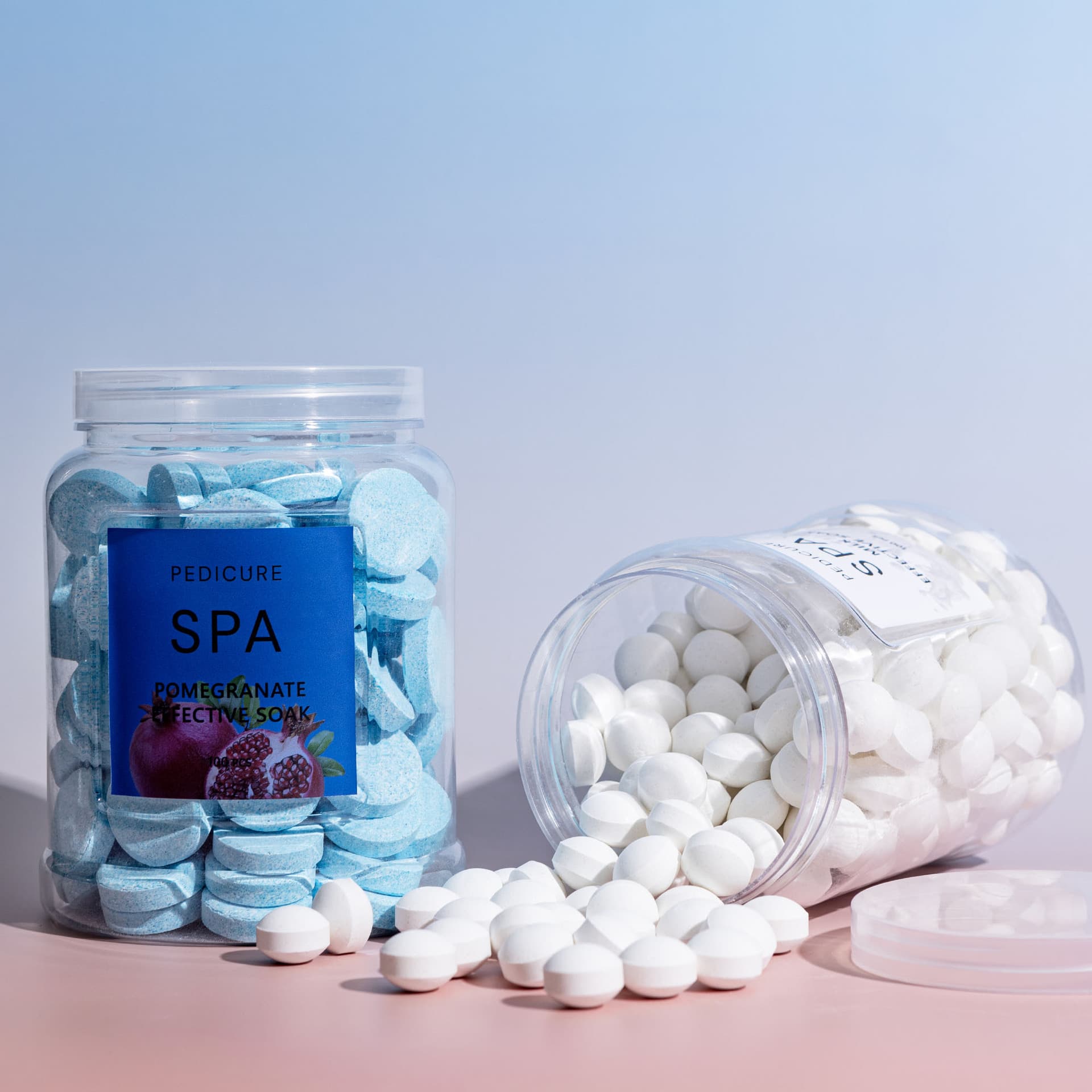 Foot Bath Ball Bath Cleaning Tablets Cross-Border Pedicure Manicure Foot Spa Effervescent Tablets Tube-Packed Bath Salt Balls