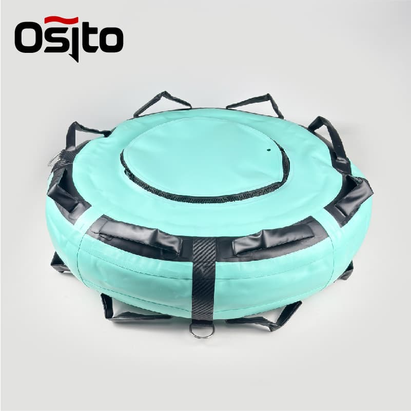 Blue free diving float marine signal buoy floating board inflatable PVC float warning training equipment