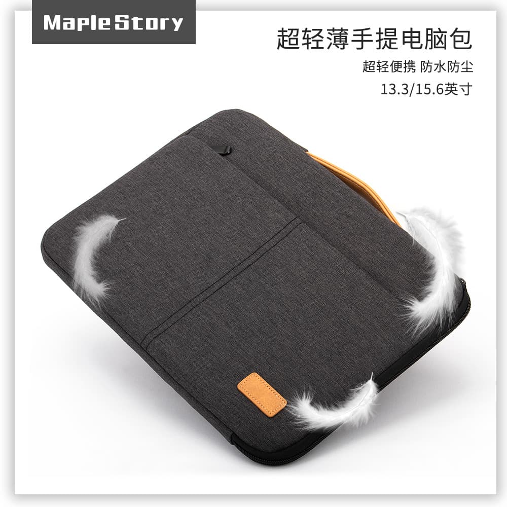 Ladies' Leather Laptop Bag Handmade Vintage Style Large Capacity Computer Bag Soft Leather Multi-functional Organizer