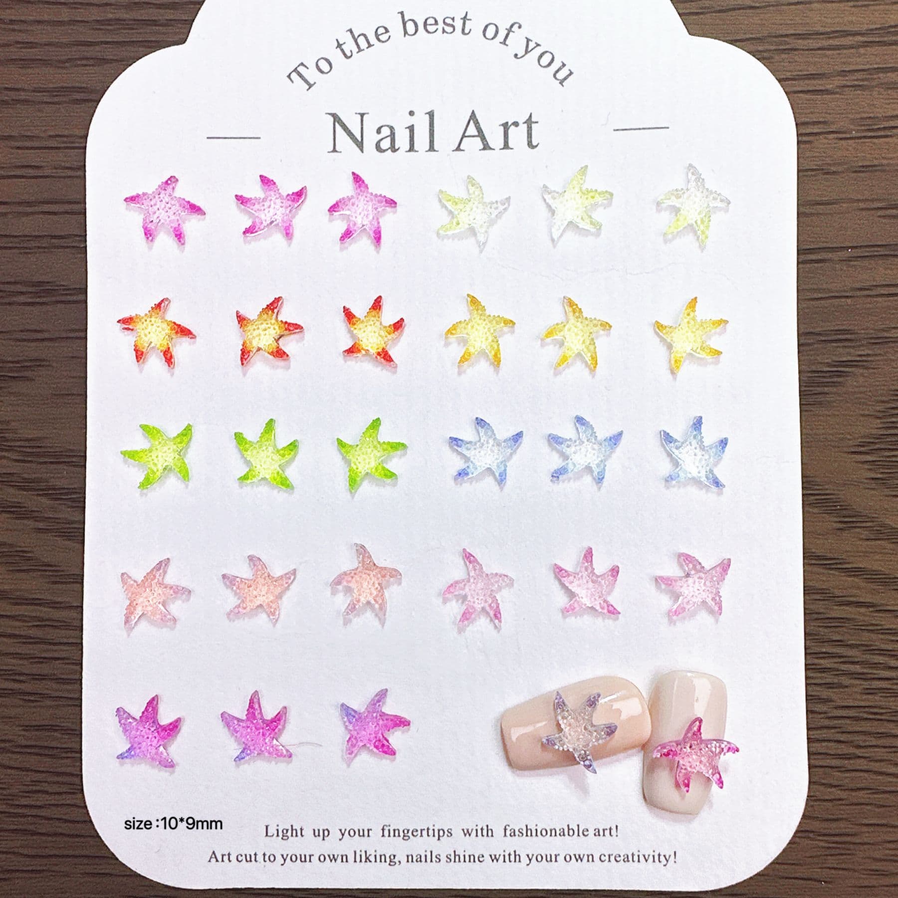 Hot-selling small fresh ocean style starfish nail art jewelry three-dimensional versatile handmade diy earrings slime filler