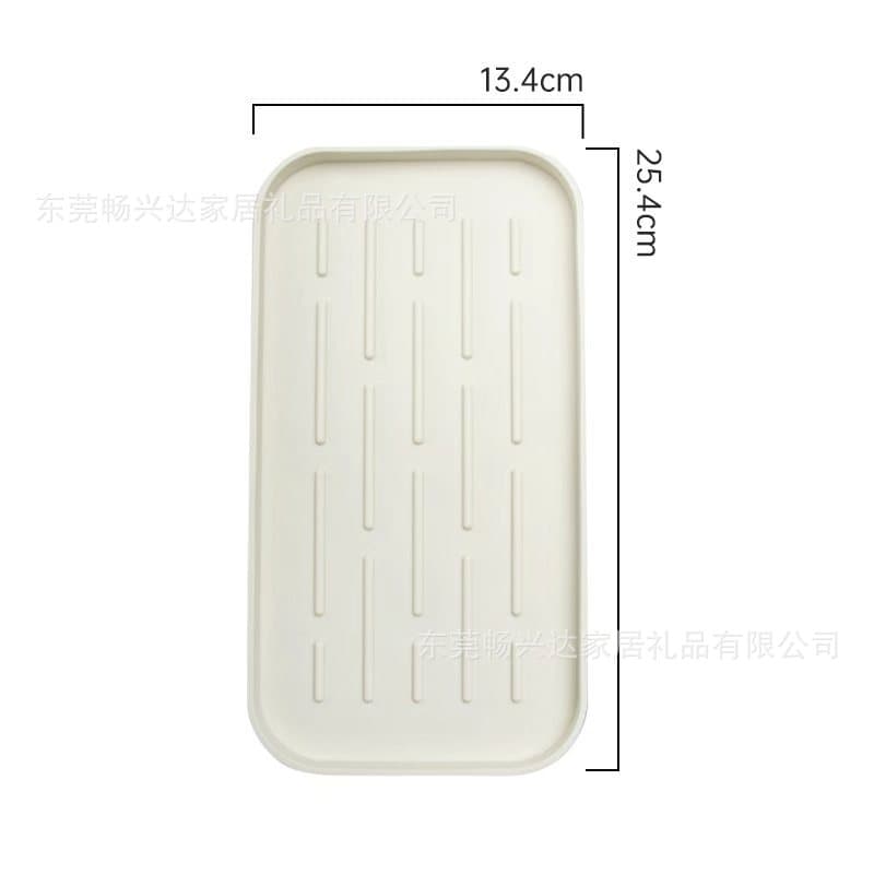 Cross-border Kitchen Dish Drain Rack Multi-functional Rectangular Coaster Silicone Draining Tray Fruit and Vegetable Tray Holder