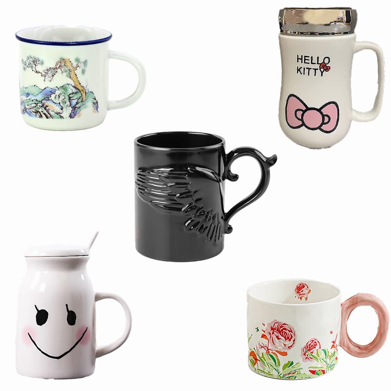 Boss Cup Promotional Advertising Cup Simple Ceramic Cup Customizable LOGO Sublimation Cup Promotional Cup Office Color-Changing Cup