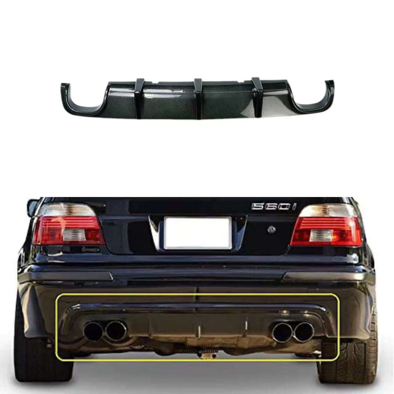 Rear Lip for BMW 5 Series E39 Without Lights Rear Diffuser Modification Dual Outlet Front Lip Spoiler