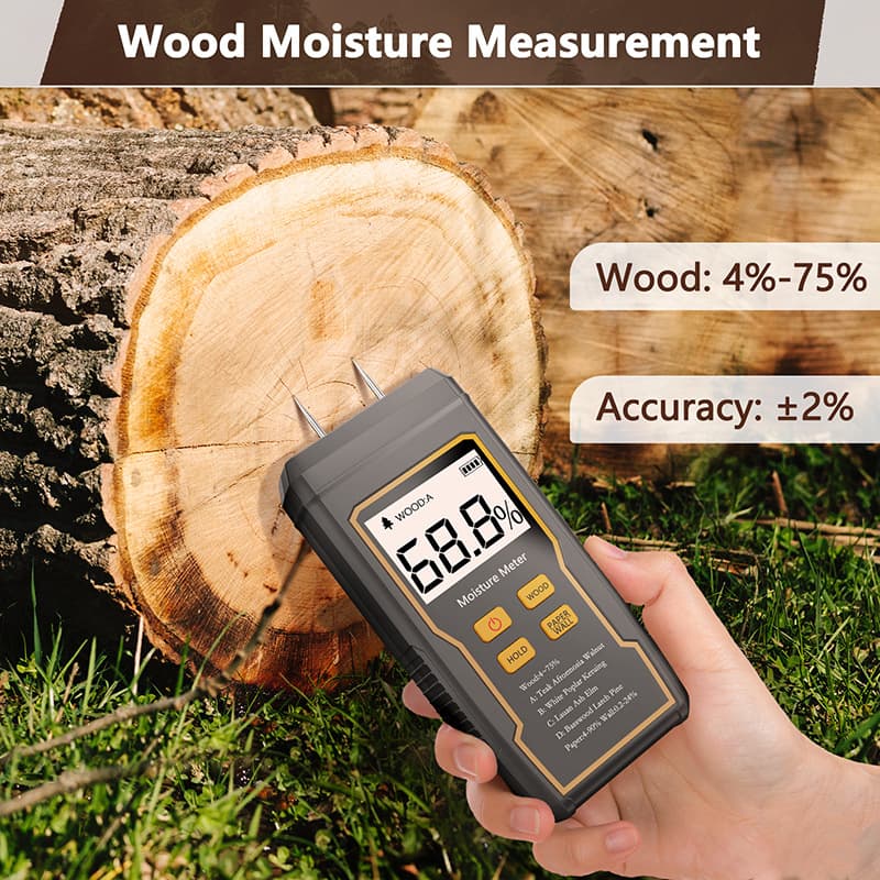 Factory Direct Moisture Detection for Wood and Cardboard, Wall Moisture and Dryness Tester, Wall Hygrometer
