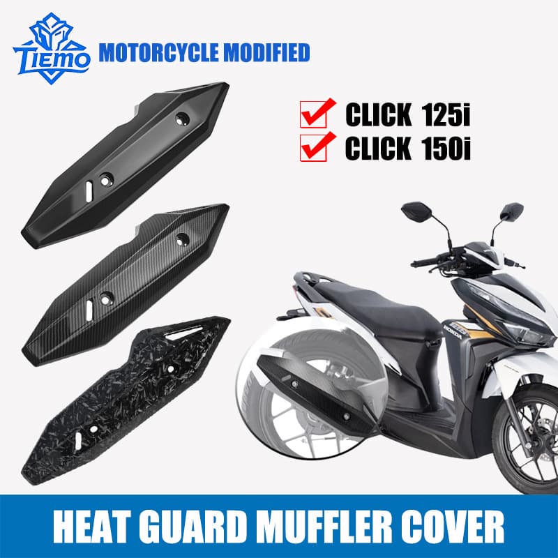 Motorcycle exhaust pipe protective cover click125v1 v2 v3 exhaust pipe heat shield Philippines anti-scalding cover