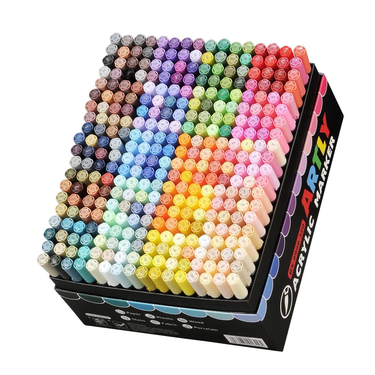 Cross-border 320-color Direct Liquid Acrylic Marker Pen Set with Soft Tip, Blendable Colors, Art Painting Kit for Children and Students