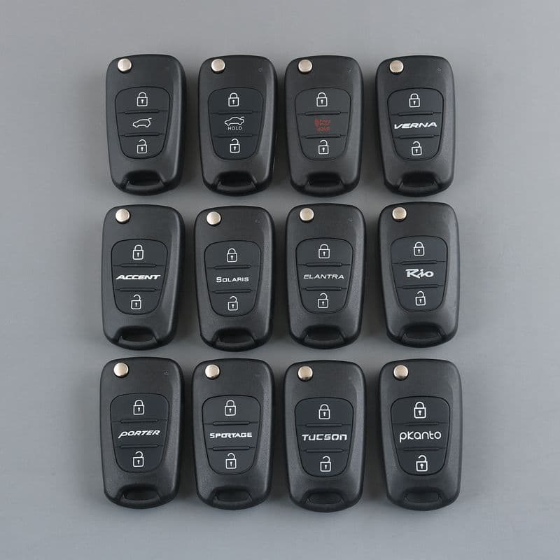 Folding Remote Key Shell for Hyundai Elantra, Verna, Kia Sportage, Sportage R, K2