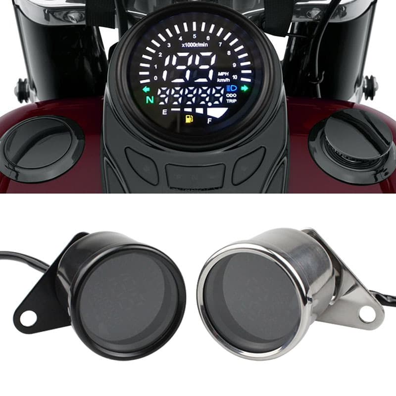 New Motorcycle Instrument Cluster Speedometer Odometer Fuel Gauge LCD Tachometer LED Display