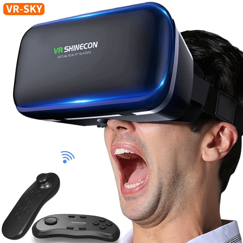 Cross-border wholesale VR Magic Mirror panoramic glasses for gaming phones G04 head-mounted smart virtual reality 3D glasses