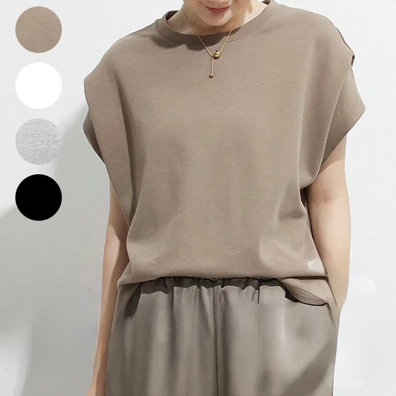 Cross-border Women's Japanese Style Ins Rakuten 4-Color Summer Solid T-Shirt Cotton Loose Batwing Sleeve Top