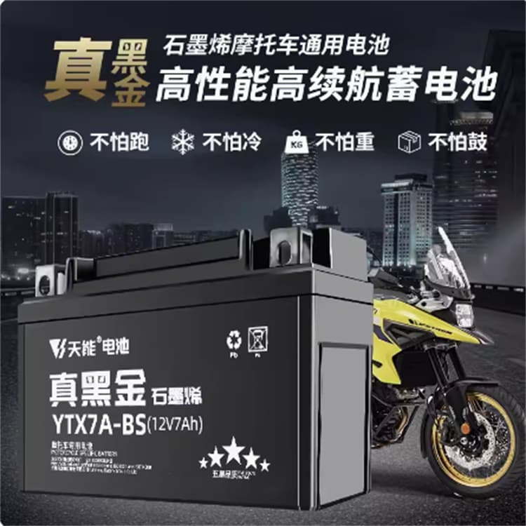 Tianneng Motorcycle Battery 12V Battery 125 Scooter Underbone Yamaha Suzuki Battery Dedicated True Black Gold