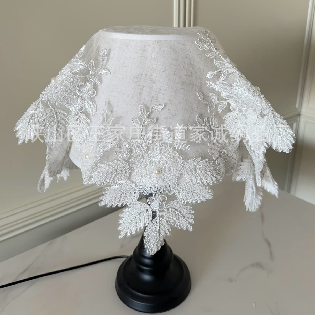 Hot-selling Amazon cross-border handmade beaded embroidery floral 3D embroidery placemat napkin coaster dust-proof universal table