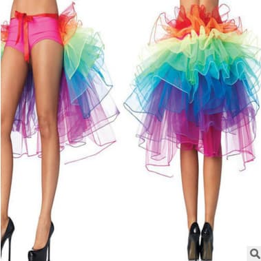 Popular foreign trade sexy and colorful skirts, tutu skirts, sexy short skirts, nightclub stage performance skirts