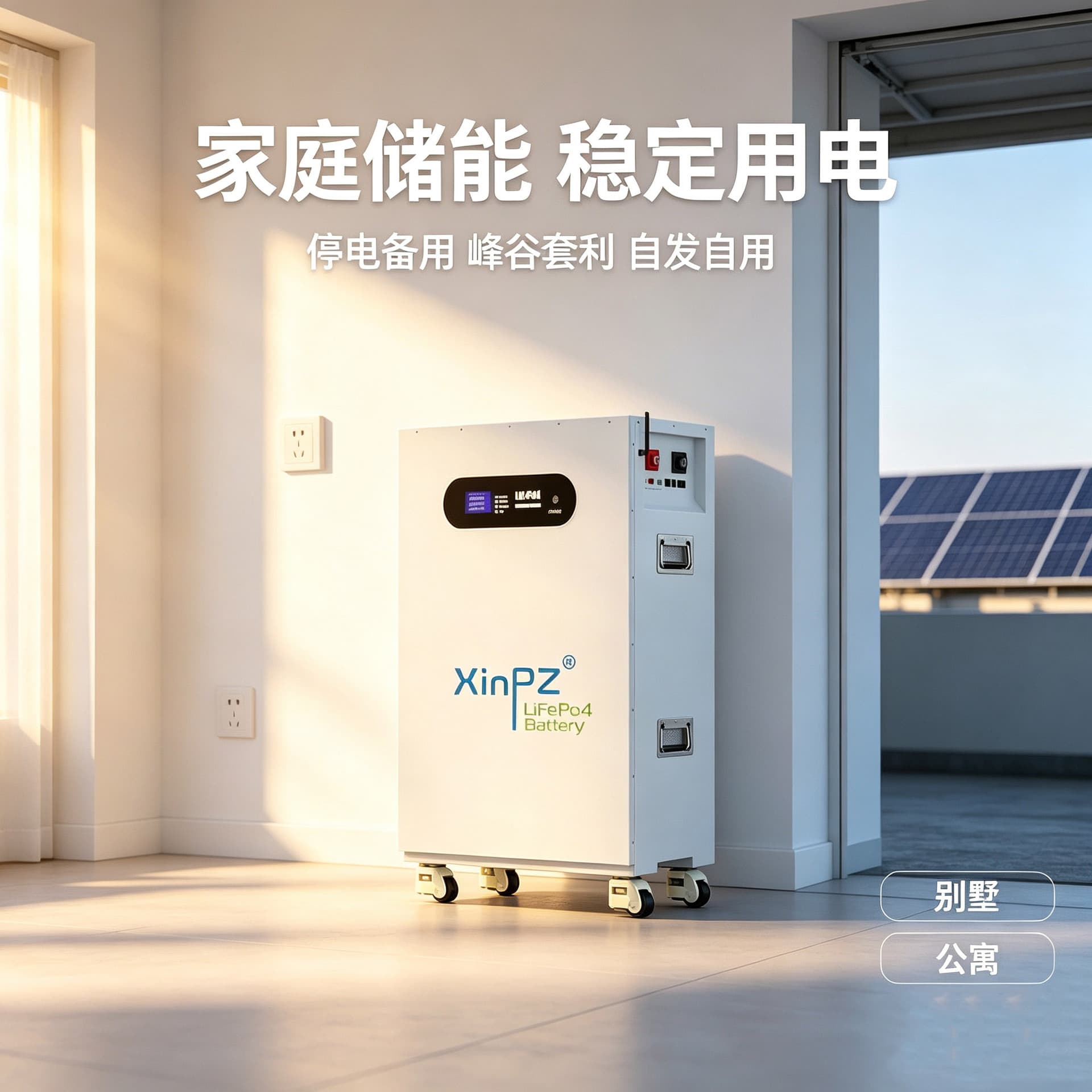30kWh Lithium Iron Phosphate Battery Pack Energy Storage, Solar Energy Storage Battery for Home Charging