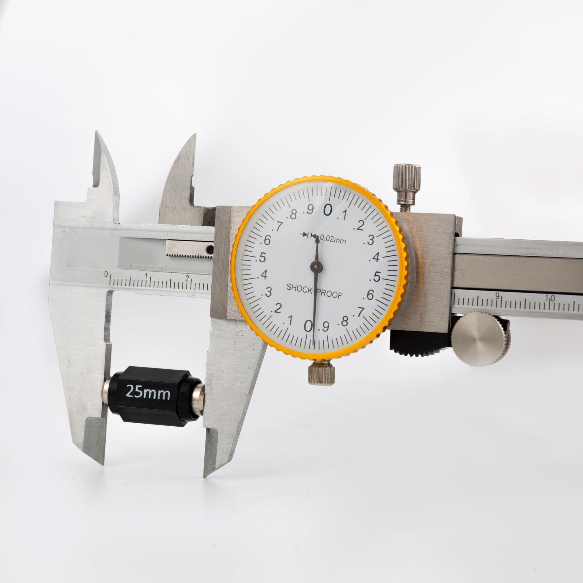 ETOPOO Two-Way Shockproof Gold-Edge Watch Caliper 0-150mm 0.02mm Carbon Steel Watch Caliper with Depth Rod Caliper