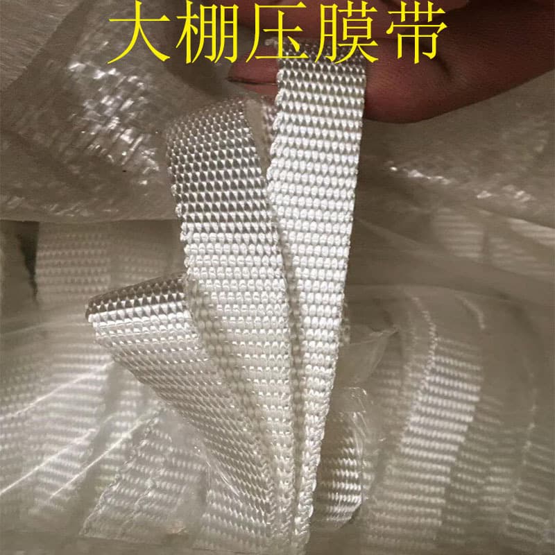 Industrial Polyester Film Pressing Strap for Greenhouse, Resistant to Pulling, Aging, and High Temperature, Vegetable Greenhouse Film Pressing Line
