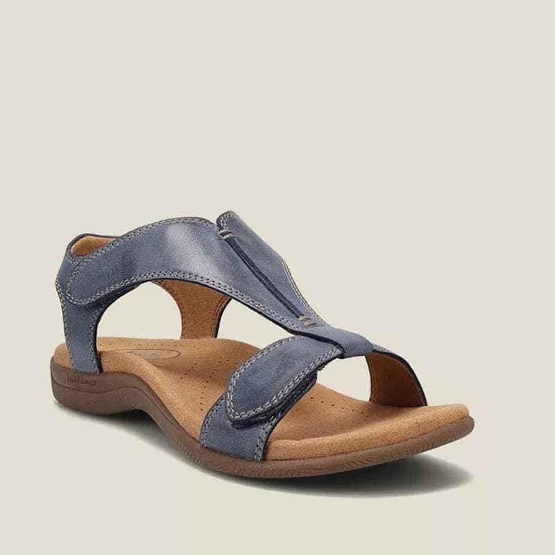 Summer Sandals European American Flat Massage Magic Strap One-Bar Casual Beach Sandals Summer