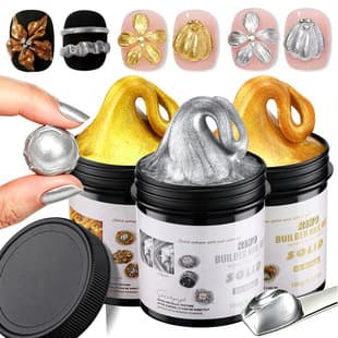 Cross-border Large Capacity 100g Vintage Gold Silver Solid Gel Non-Sticky No-Wash Carving Gel Squishy Modeling Gel