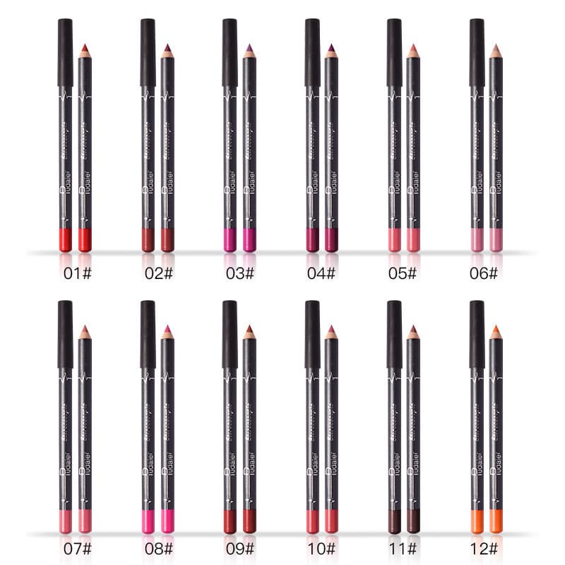 Pudaier In-Stock Export Lip Liner Waterproof Long-Lasting Matte Velvet Lipstick Pen Cross-Border Bestseller