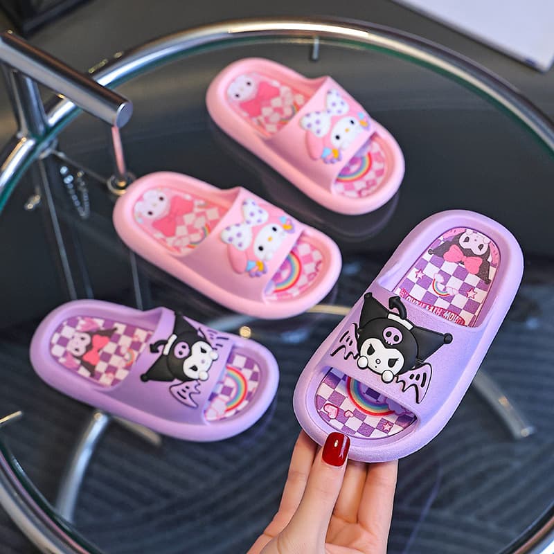 Girls Summer Sandals, Cute Toddler Princess Bath Slippers, Non-Slip Indoor Parent-Child Slippers for Boys and Girls